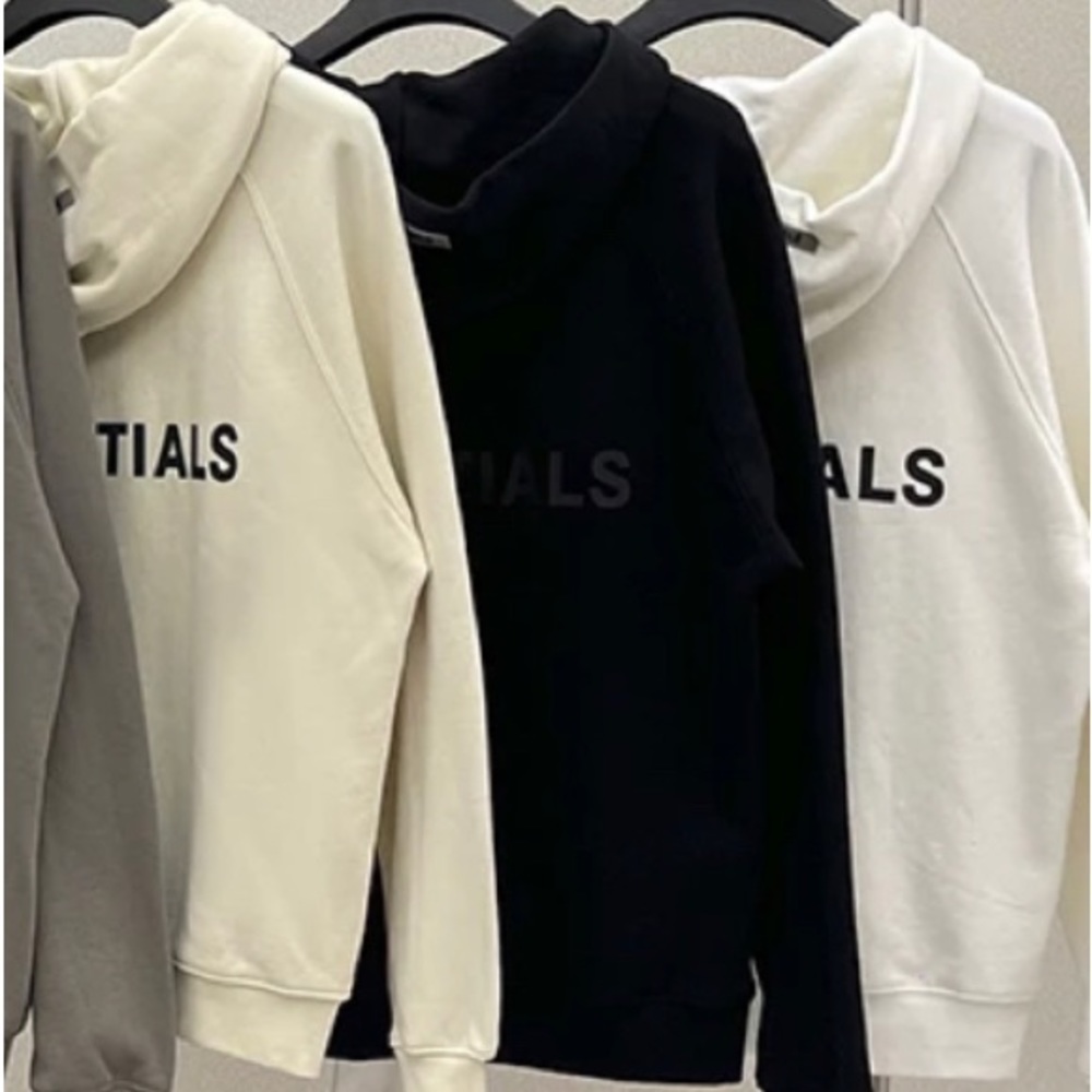 Essentials Hooded Zipper Sweatshirts Men's and Woman's Cotton & Oversized